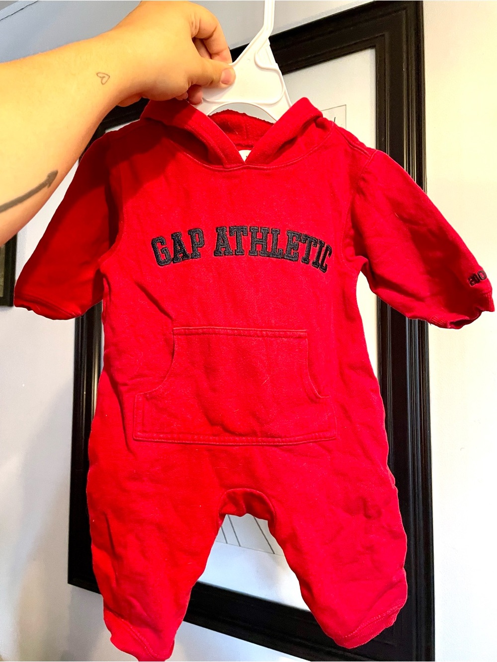 4/$50 GAP Athletic Red Hooded One-Piece for Kids